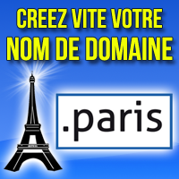 Enregistrement Nom de domaine .PARIS