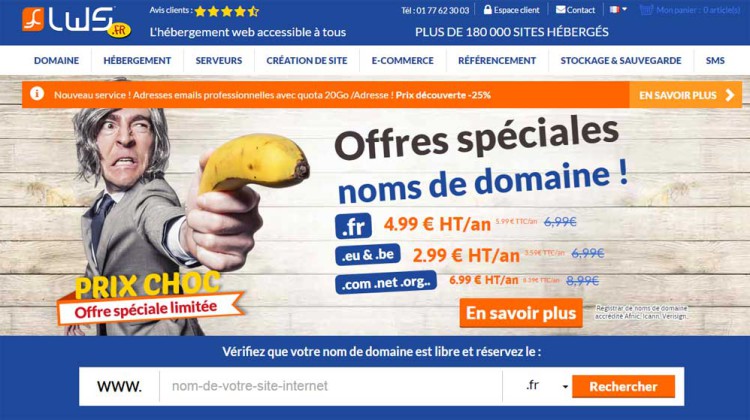 Page d'accueil Lws.fr
