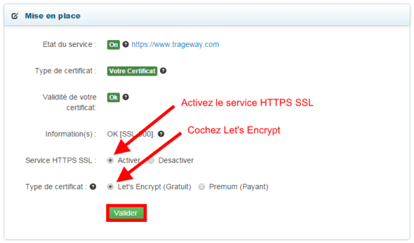 Certificats SSL gratuit Let s Encrypt activation et caractéristiques LWS