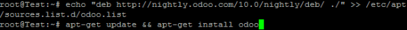 Installation ODOO 10 sur Debian