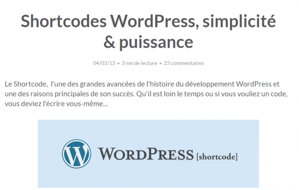 fonctionnalités WordPress
