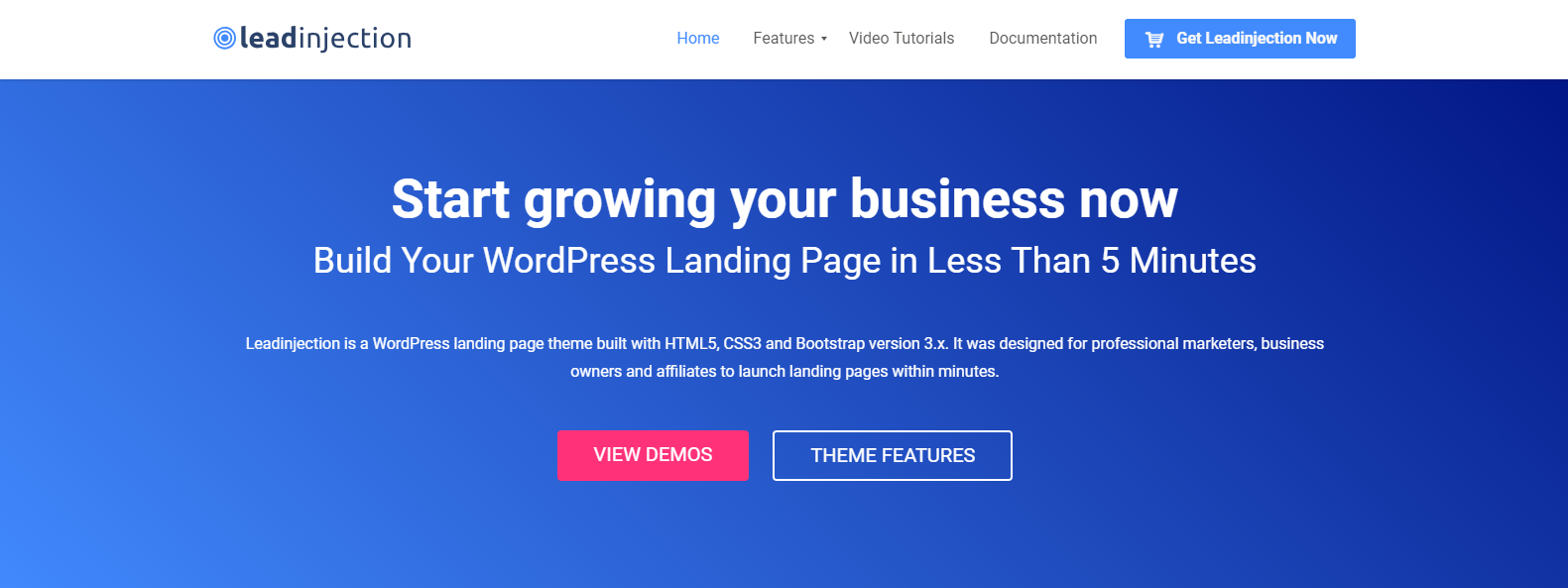 Landing page sur WordPress