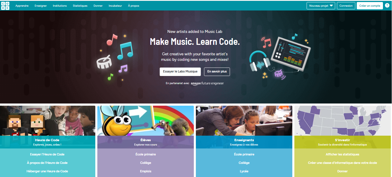 Code.org coder gratuitement