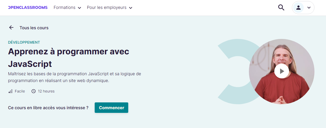 apprendre à coder gratuitement OpenClassrooms 