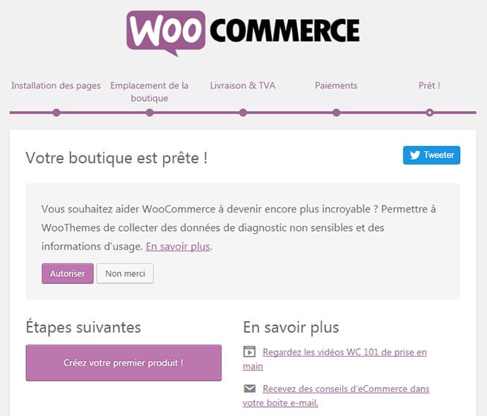 woocommerce install2 Boutiques e-commerce