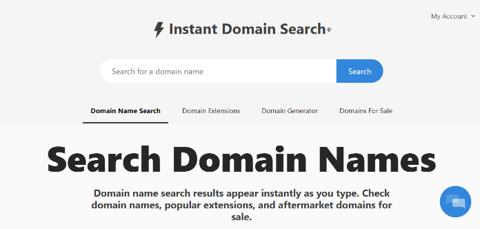 générateur de nom de domaine : Instant Domain Search
