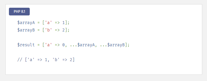 array list PHP 8.1