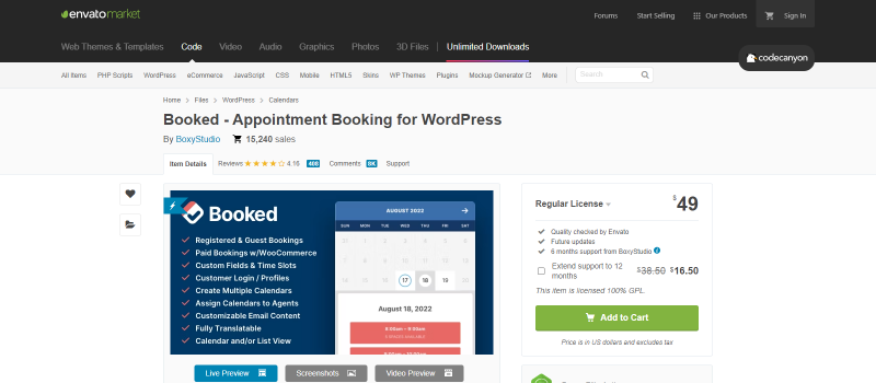 les meilleurs plugins de réservation WordPress : Booked