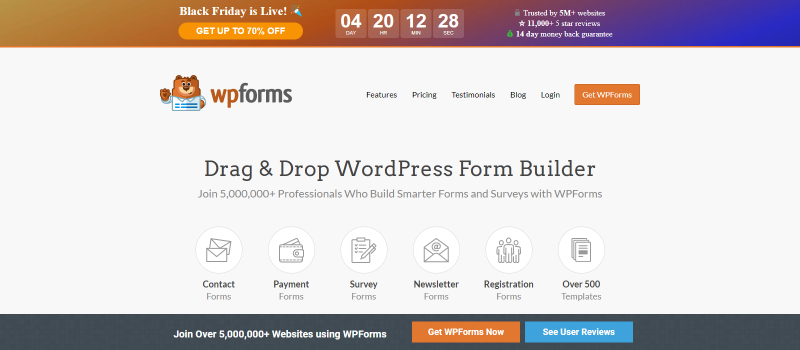 Top plugins WordPress WPForms
