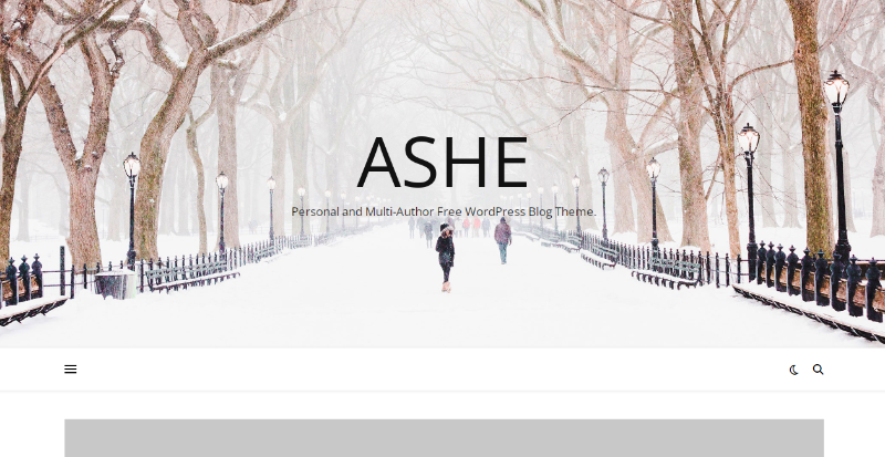 Ashe thème WordPress gratuit