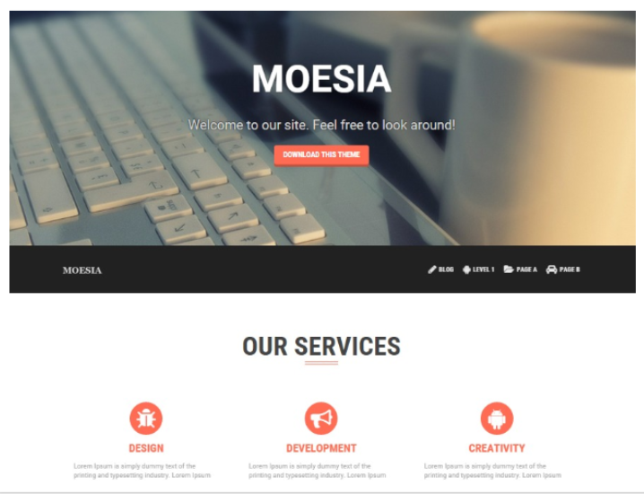 Moesia thème WordPress gratuit