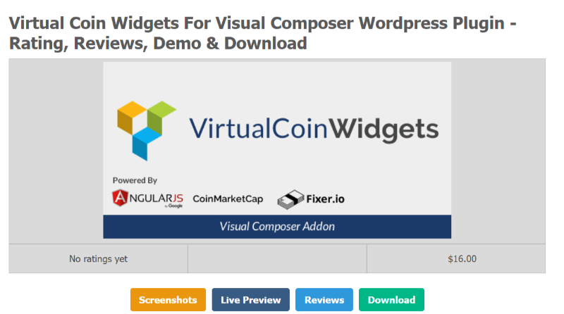 Virtual coin Widgets