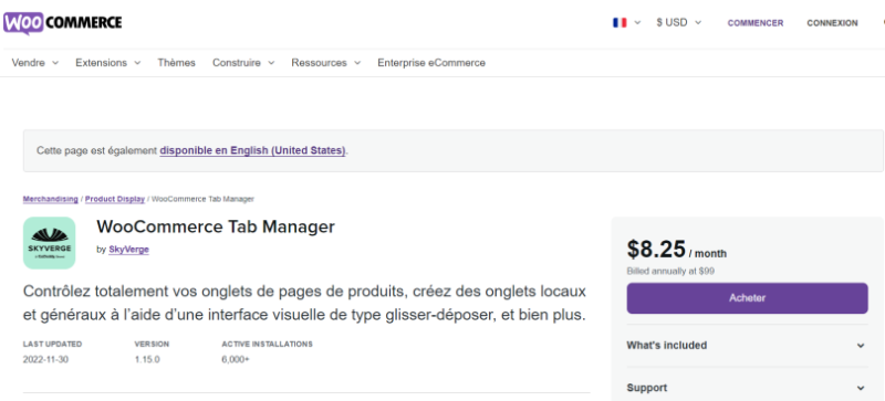 WooCommerce Tab Manager