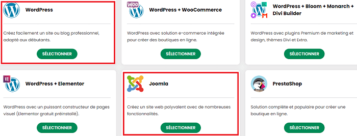 WordPress ou Joomla