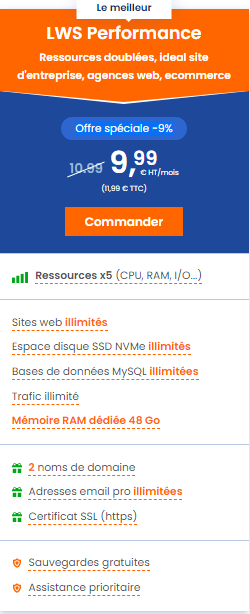 Perfornance 1 Perfornance 1 Hébergement web