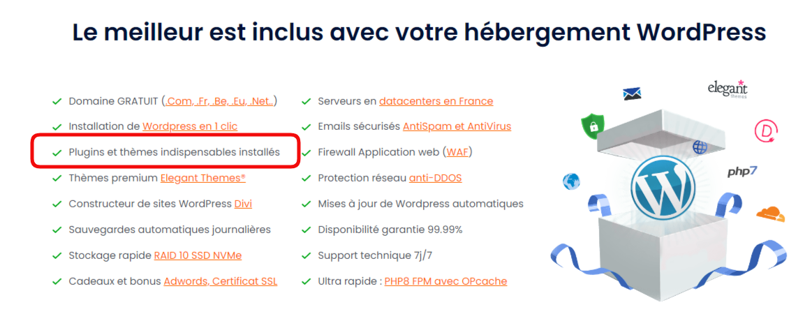 Hébergement WordPress LWS avec plugins et thèmes essentiels inclus Hébergement WordPress LWS avec plugins et thèmes essentiels inclus