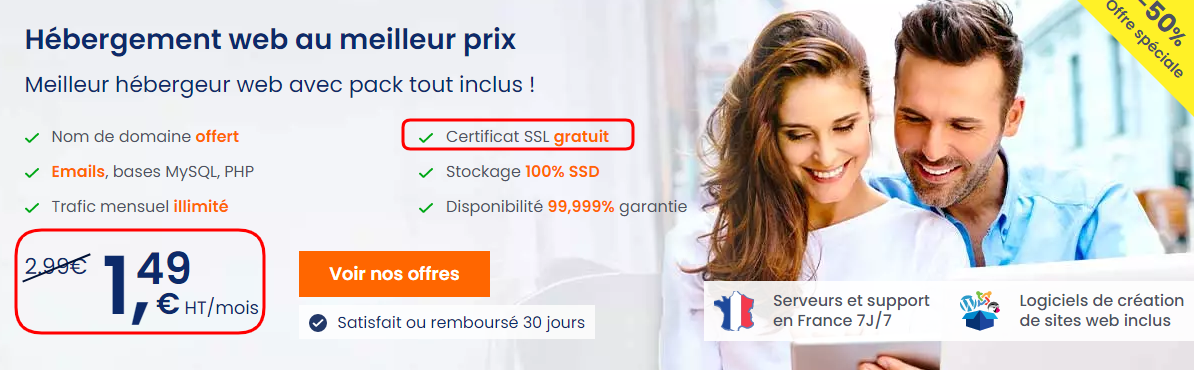 Hébergement web LWS avec certificat SSL gratuit