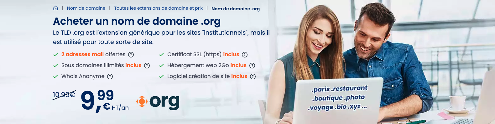 Nom de domaine ORG Nom de domaine ORG