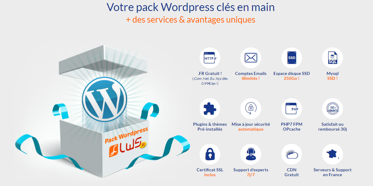 Pack WordPress clés en main Pack WordPress clés en main