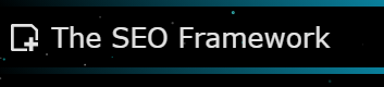 The SEO Framework The SEO Framework WordPress