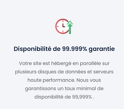 Uptime garantie Uptime garantie avec l'hébergement web LWS
