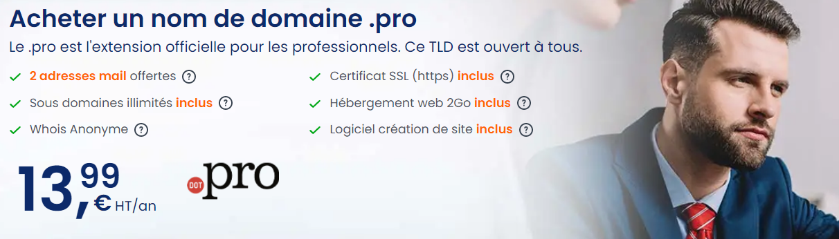 domaine .pro Acheter un nom de domaine .pro avec LWS