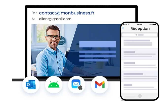 Compatibles avec smartphones, tablettes et ordinateurs Compatibles avec smartphones tablettes et ordinateurs Adresse mail pro