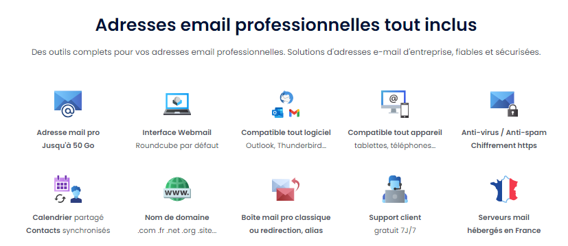 Adresse mail pro aux multiples avantages chez LWS Adresse mail pro aux multiples avantages chez LWS