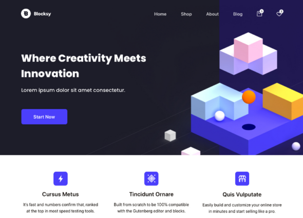 Thème blog WordPress gratuit : Blocksy