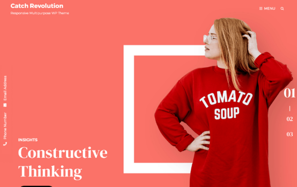 Thème blog WordPress gratuit : Catch Revolution