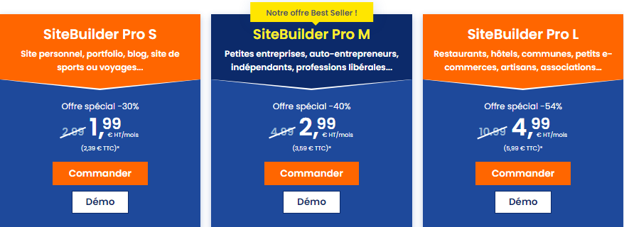 Créer un site soi même avec un pack SiteBuilder Pro LWS