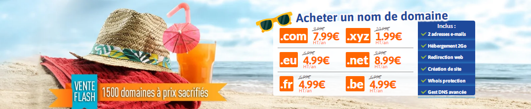 Le prix d'un nom de domaine chez LWS