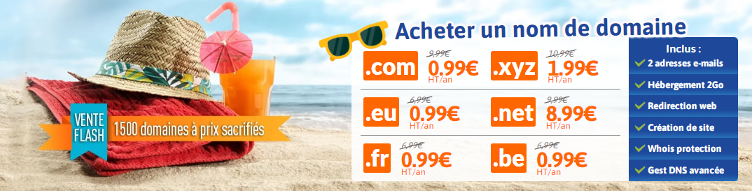 Prix d'un nom de domaine LWS