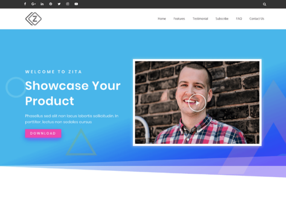 Thème blog WordPress gratuit : Zita