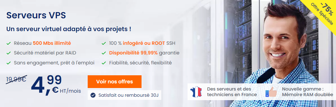 Obtenez un serveur VPS de qualité au meilleur prix chez LWS