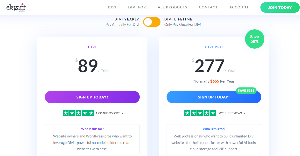 Acheter Divi Builder sur Elegant Themes