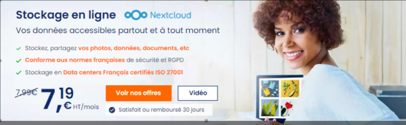 Nextcloud Hub 9 accessible avec notre offre de Stockage en ligne