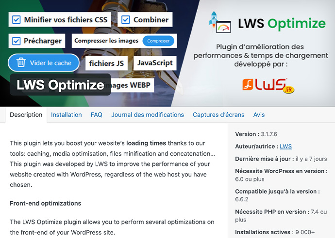 Installer LWS Optimize Installer LWS Optimize
