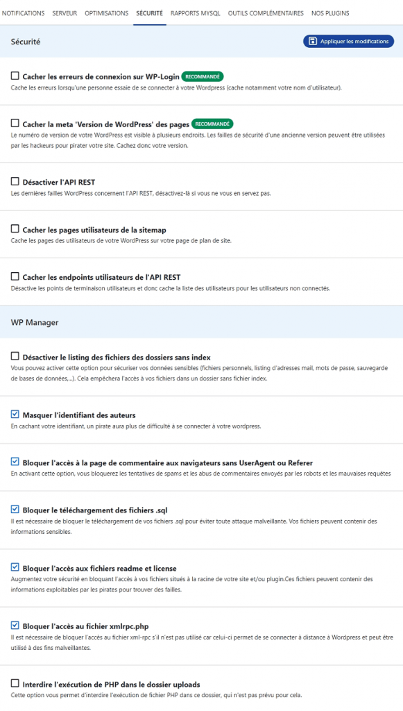 Bénéficiez de nombreuses options pour sécuriser votre site avec LWS Tools