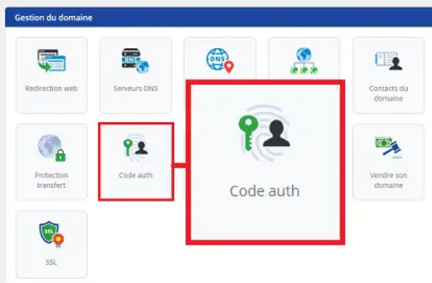 Code Auth pour réaliser un transfert de nom de domaine en toute sécurité