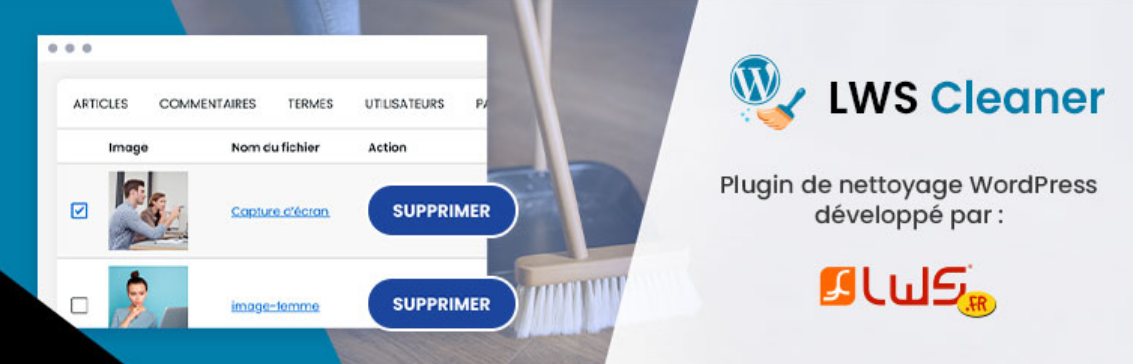 LWS Cleaner pour nettoyer facilement WordPress