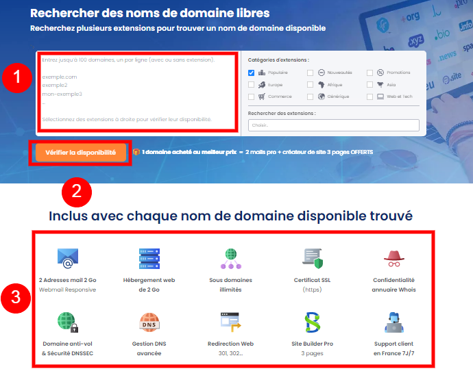 Rechercher et enregistrer plusieurs domaines disponibles en même temps avec LWS Rechercher et enregistrer plusieurs domaines disponibles en même temps avec LWS