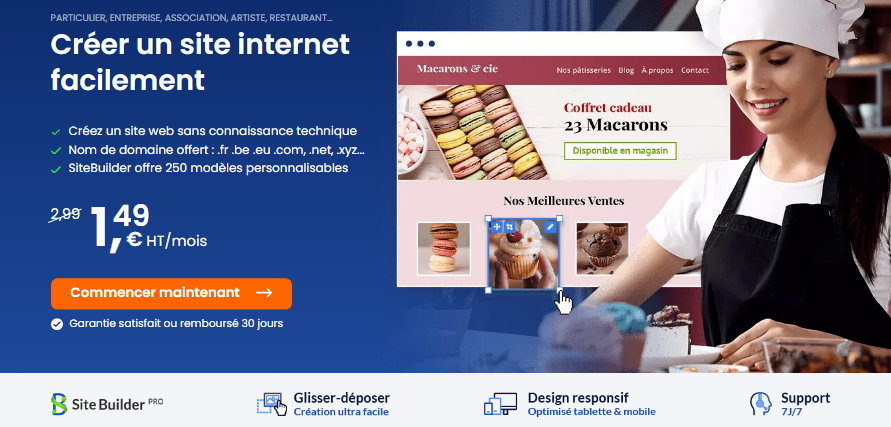 Créez un site tendance et fonctionnel avec notre offre de création de site internet avec SiteBuilder Pro Créez un site tendance et fonctionnel avec notre offre de création de site internet avec SiteBuilder Pro