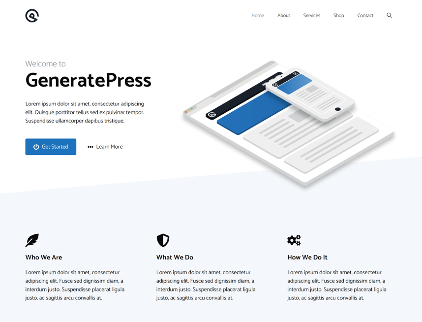 Thème WordPress gratuit : GeneratePress