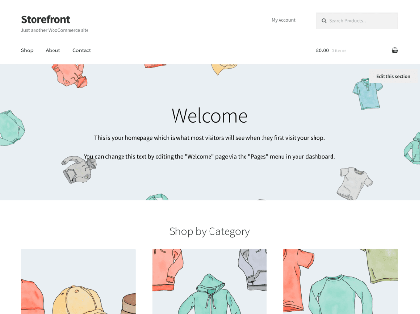 Thème WordPress gratuit : Storefront