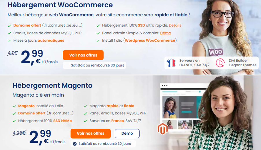 WooCommerce vs Magento : le prix est presque le même chez LWS