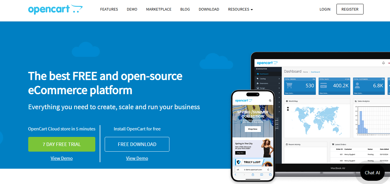 OpenCart pour le commerce électronique