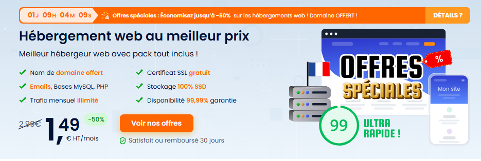 Entreprise sans site internet : lancez-vous avec  notre hébergement web tout inclus