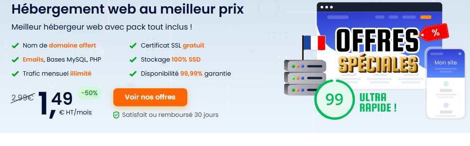 Hébergement web compatible PHP et à petit prix chez LWS