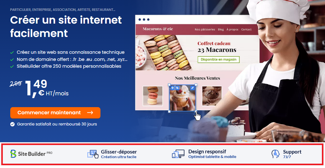 Notre créateur de site internet SiteBuilder Pro Notre créateur de site internet : SiteBuilder Pro